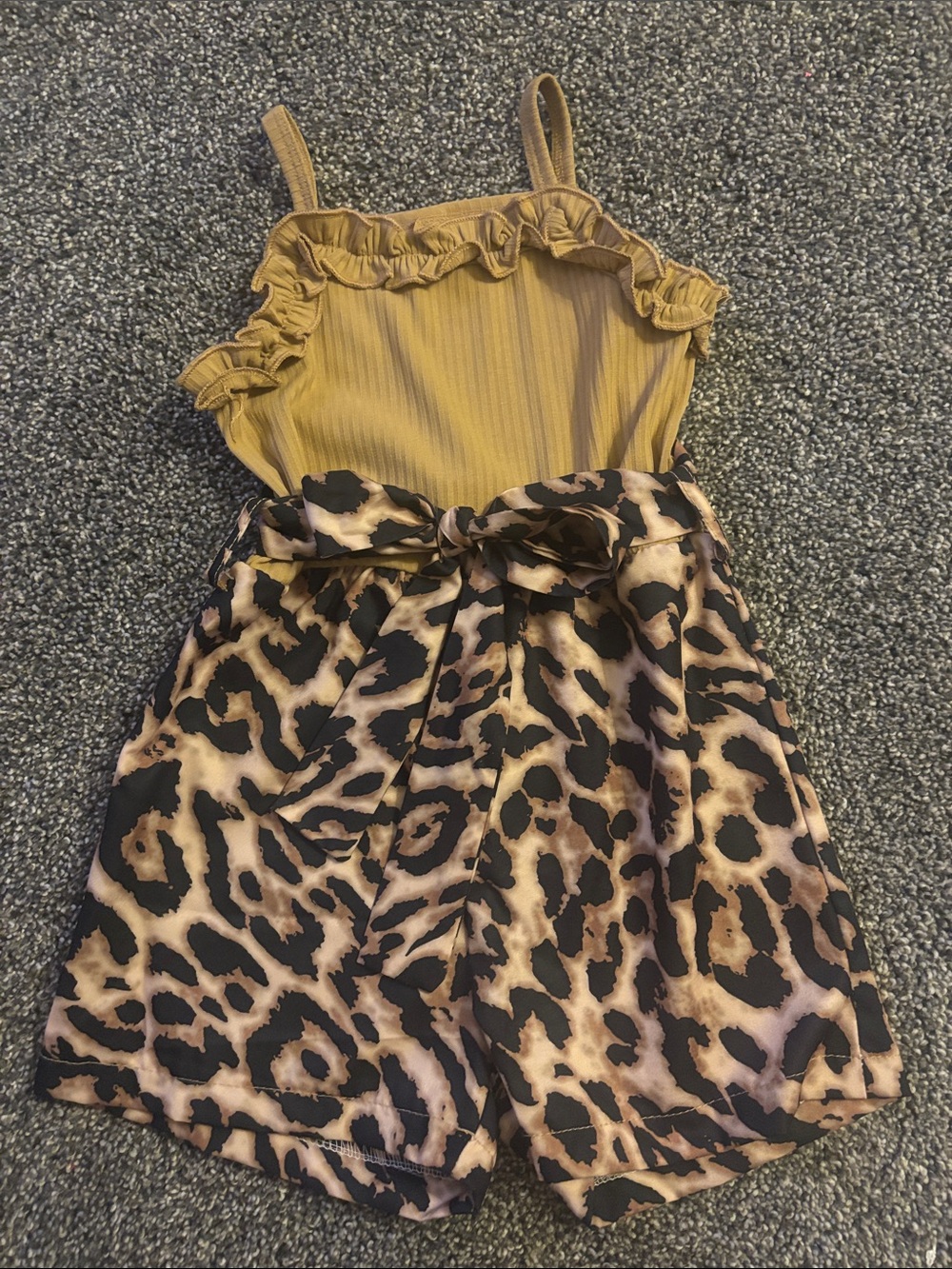 1-2Y One piece leopard print romper